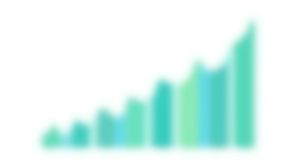 Graphique montrant la croissance d'une réserve financière au fil des mois avec des barres colorées ascendantes